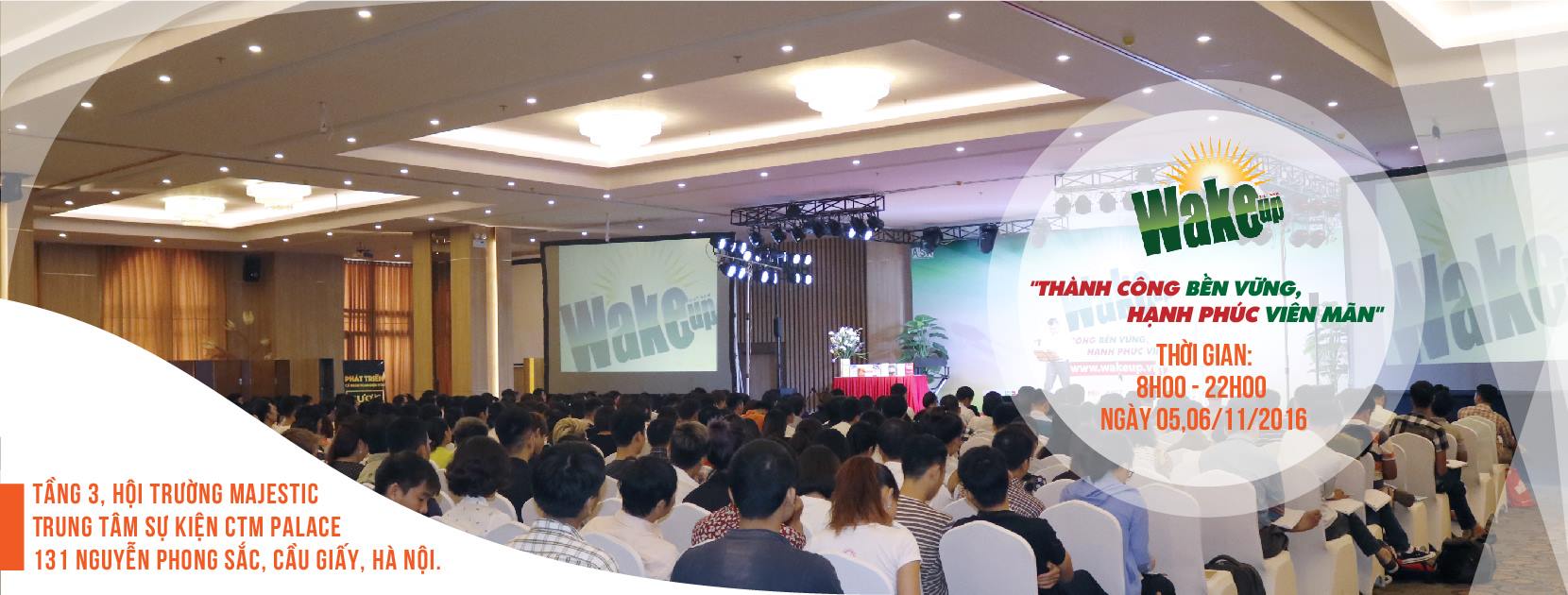 Thông báo địa điểm tổ chức khóa học WAKE UP 19 tại Hà Nội
