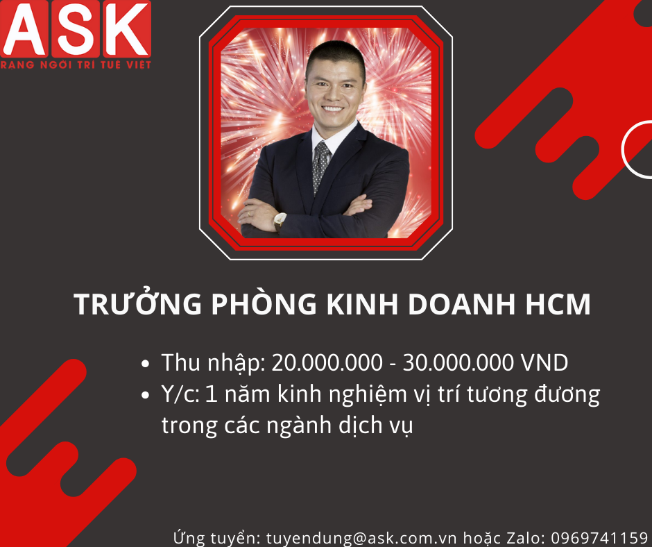 TRƯỞNG PHÒNG KINH DOANH HCM